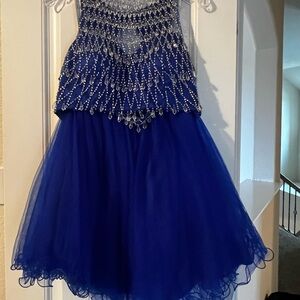 Blue Beaded Dress